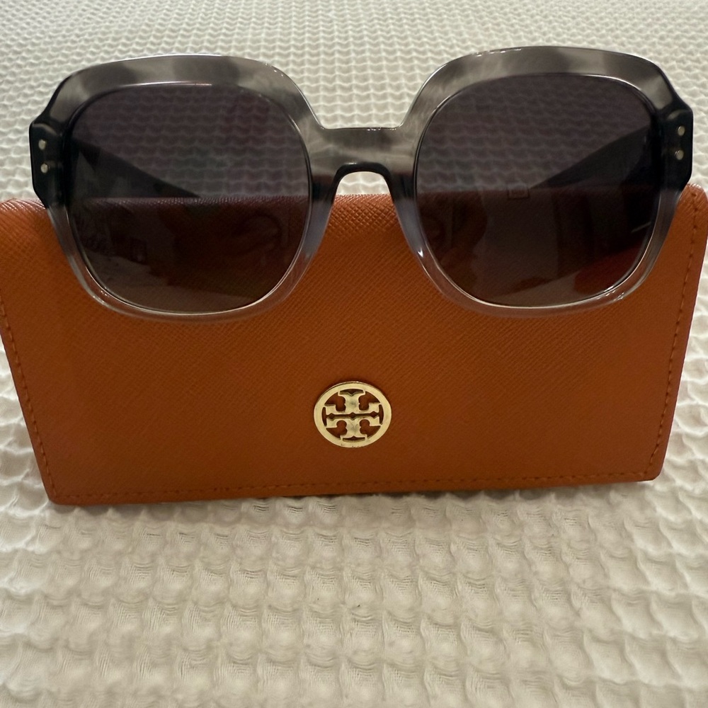 Tory Burch Gray and Orange Sunglasses Accessories